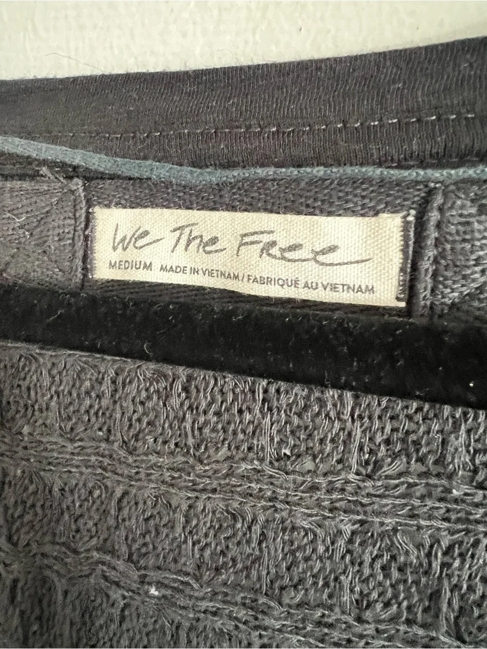 Free People We The Free Thiens Hacci Open Knit Dolman Slouchy Sweater Sz Medium